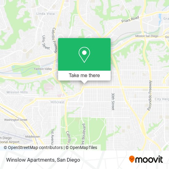 Winslow Apartments map