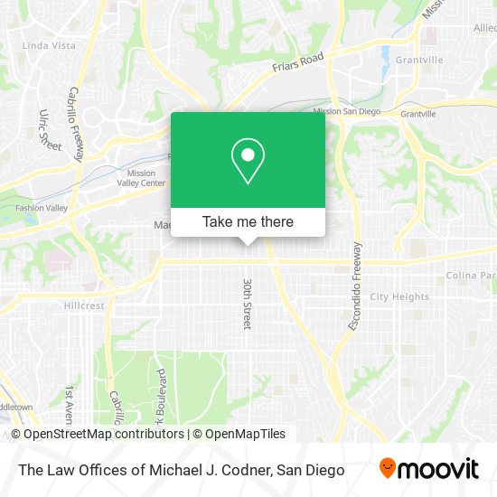 The Law Offices of Michael J. Codner map