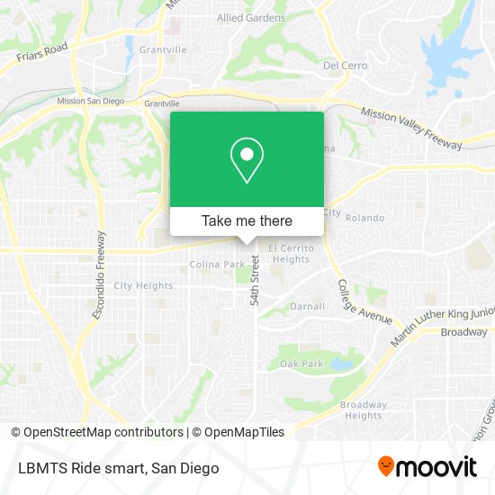 Mapa de LBMTS Ride smart