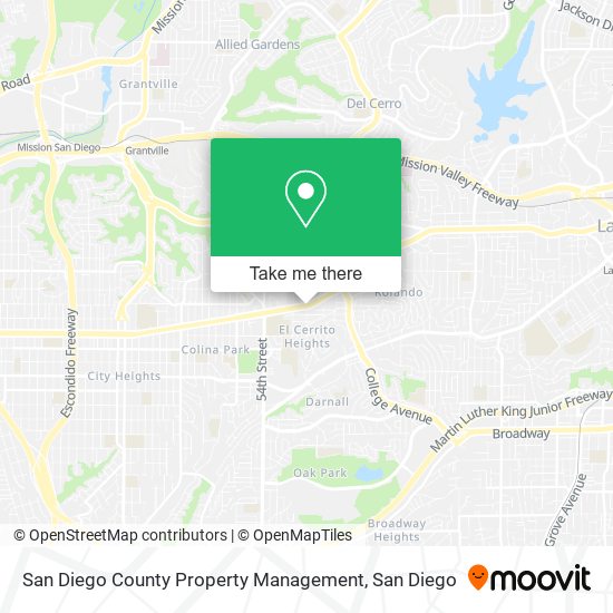 San Diego County Property Management map