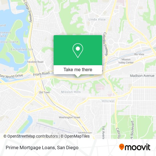 Prime Mortgage Loans map