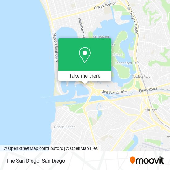 The San Diego map