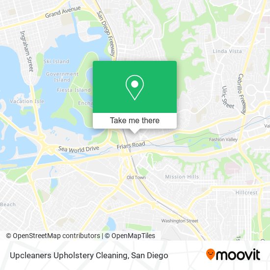 Upcleaners Upholstery Cleaning map