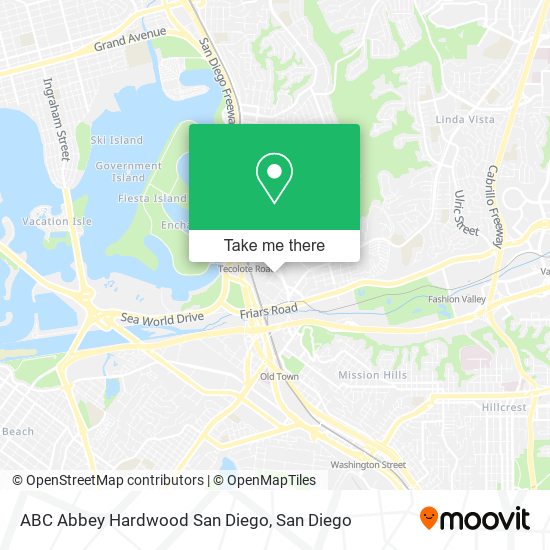 ABC Abbey Hardwood San Diego map