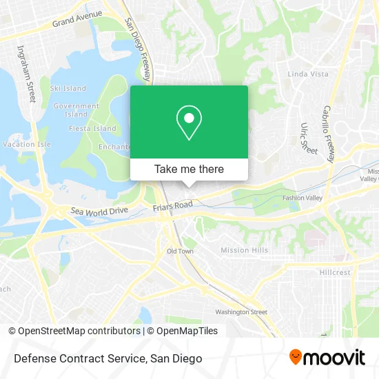 Mapa de Defense Contract Service