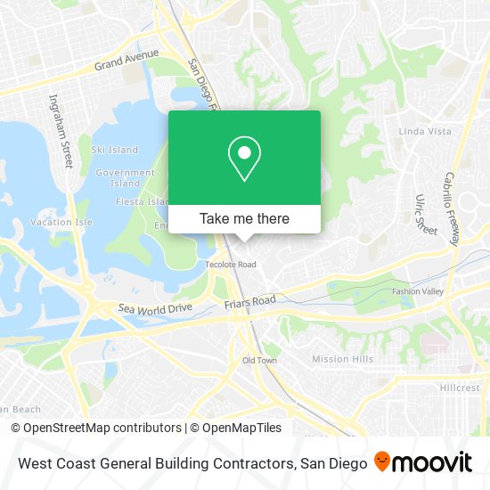 Mapa de West Coast General Building Contractors