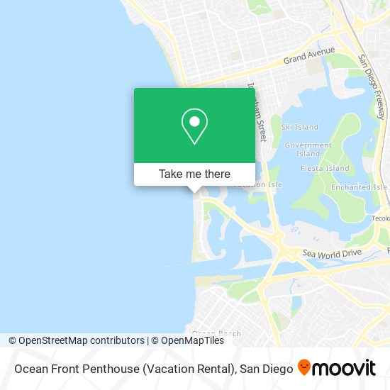 Mapa de Ocean Front Penthouse (Vacation Rental)