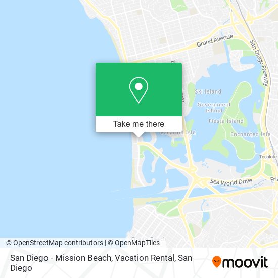 San Diego - Mission Beach, Vacation Rental map