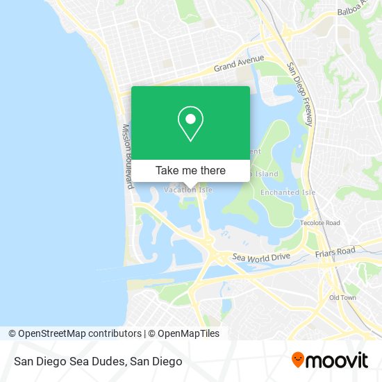 San Diego Sea Dudes map