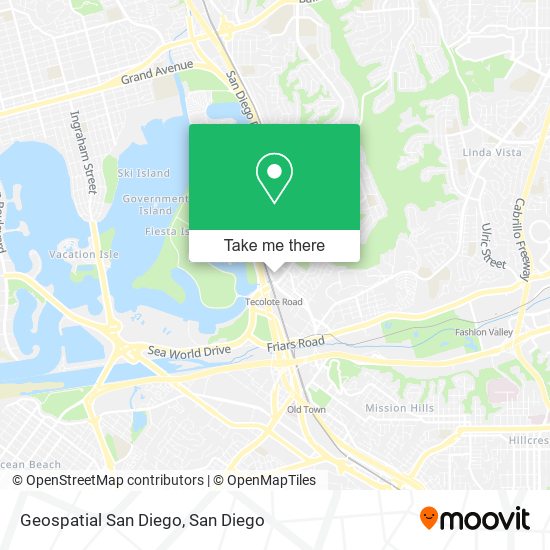 Mapa de Geospatial San Diego