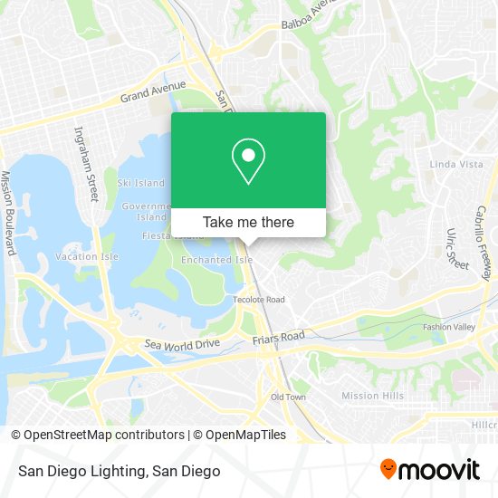 Mapa de San Diego Lighting