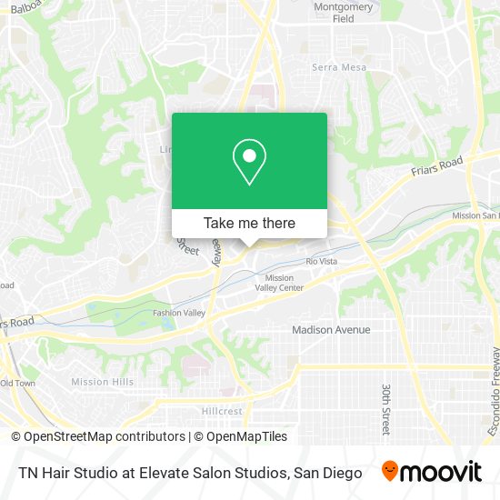 TN Hair Studio at Elevate Salon Studios map
