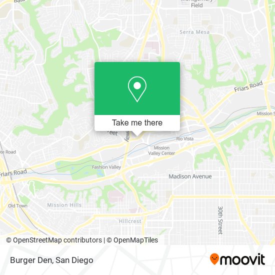 Burger Den map