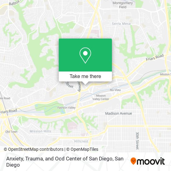 Mapa de Anxiety, Trauma, and Ocd Center of San Diego