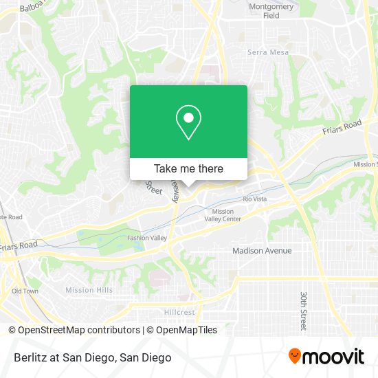 Mapa de Berlitz at San Diego