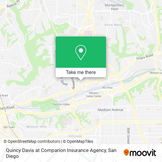 Mapa de Quincy Davis at Comparion Insurance Agency