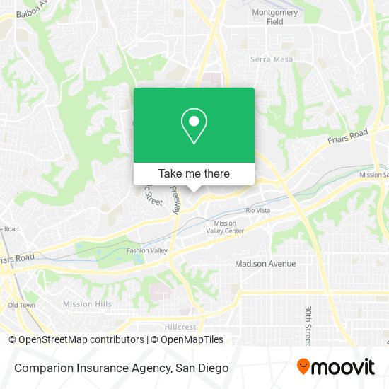 Mapa de Comparion Insurance Agency