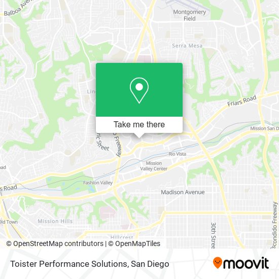 Toister Performance Solutions map