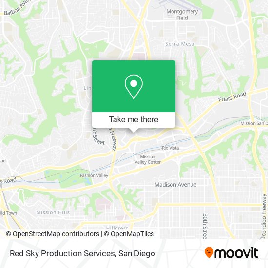 Red Sky Production Services map