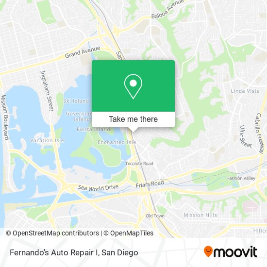 Fernando's Auto Repair I map