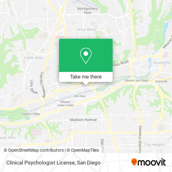 Mapa de Clinical Psychologist License