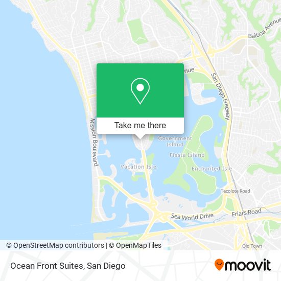 Ocean Front Suites map