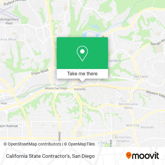 California State Contractor's map