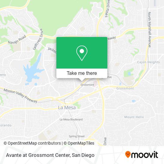 Mapa de Avante at Grossmont Center