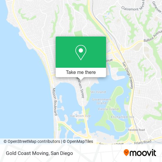 Gold Coast Moving map