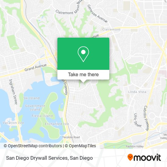 San Diego Drywall Services map