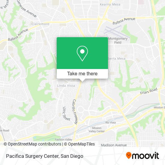 Mapa de Pacifica Surgery Center