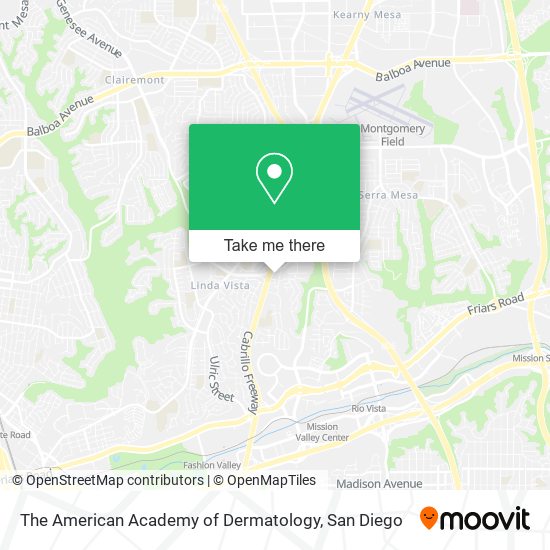 The American Academy of Dermatology map