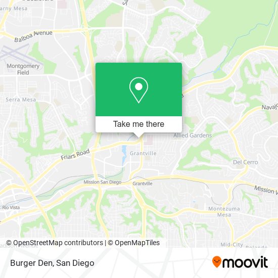 Burger Den map