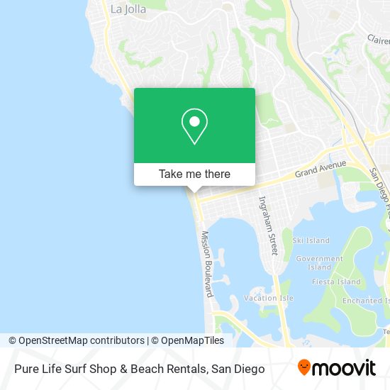 Mapa de Pure Life Surf Shop & Beach Rentals