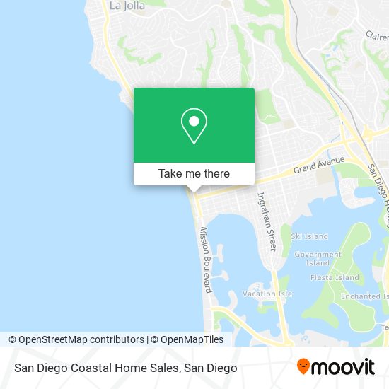 San Diego Coastal Home Sales map
