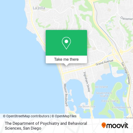 The Department of Psychiatry and Behavioral Sciences map