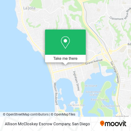 Allison McCloskey Escrow Company map