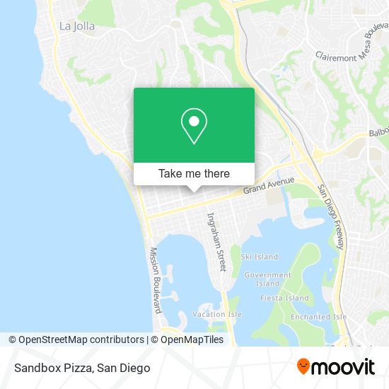 Sandbox Pizza map