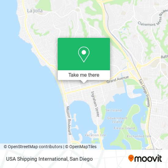 USA Shipping International map