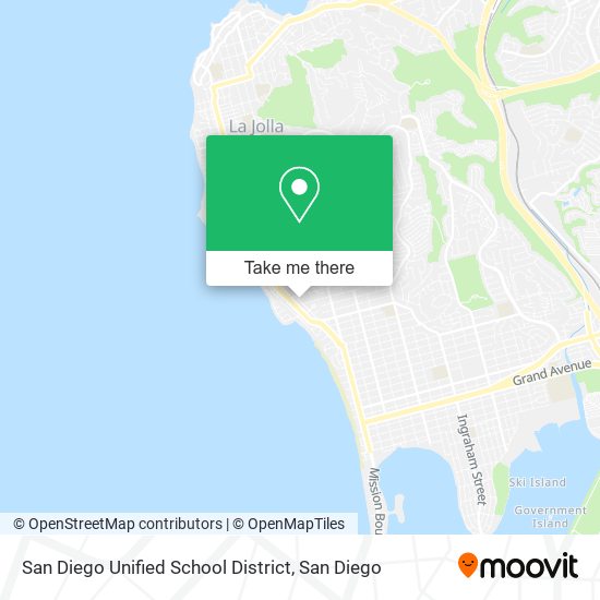 San Diego Unified School District map
