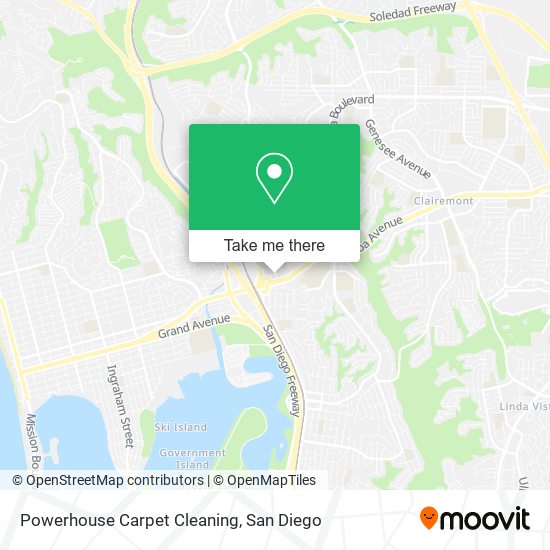 Powerhouse Carpet Cleaning map