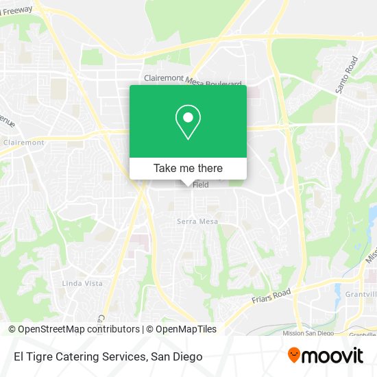 Mapa de El Tigre Catering Services