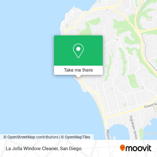 La Jolla Window Cleaner map