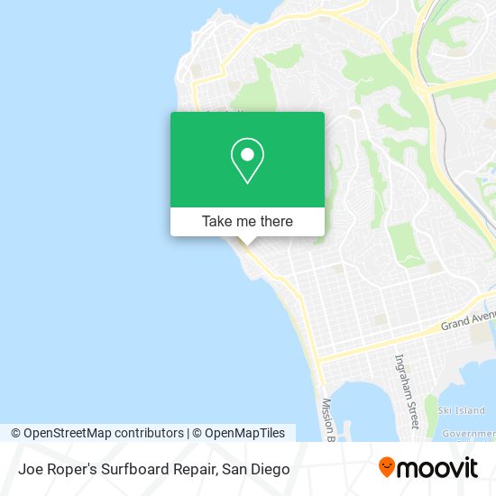 Joe Roper's Surfboard Repair map