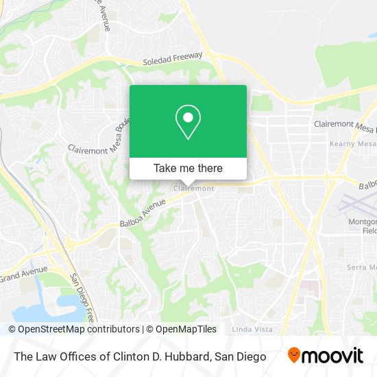The Law Offices of Clinton D. Hubbard map