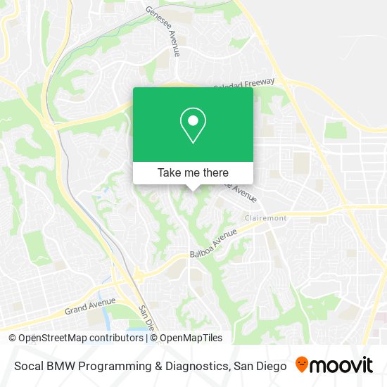 Mapa de Socal BMW Programming & Diagnostics