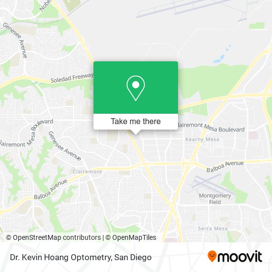 Dr. Kevin Hoang Optometry map