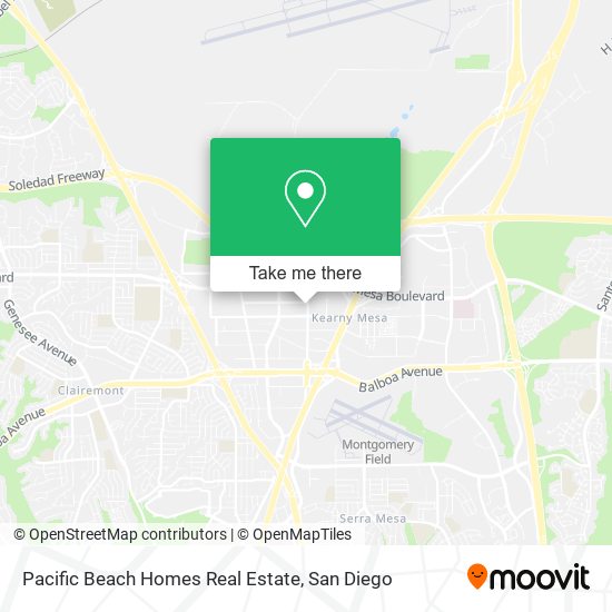 Pacific Beach Homes Real Estate map