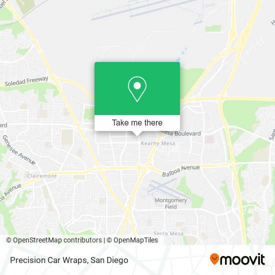 Mapa de Precision Car Wraps