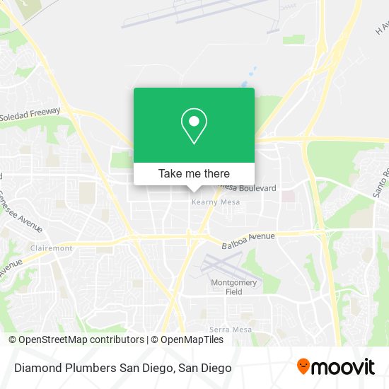 Diamond Plumbers San Diego map